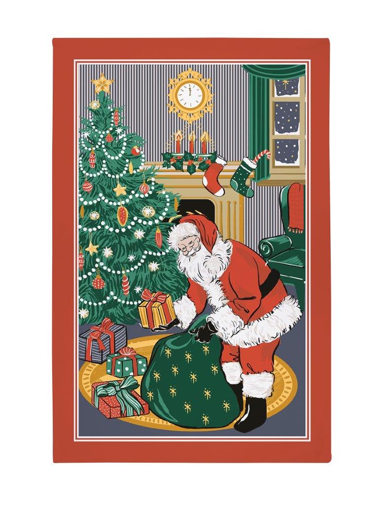 Night Before Christmas Cotton Tea Towel