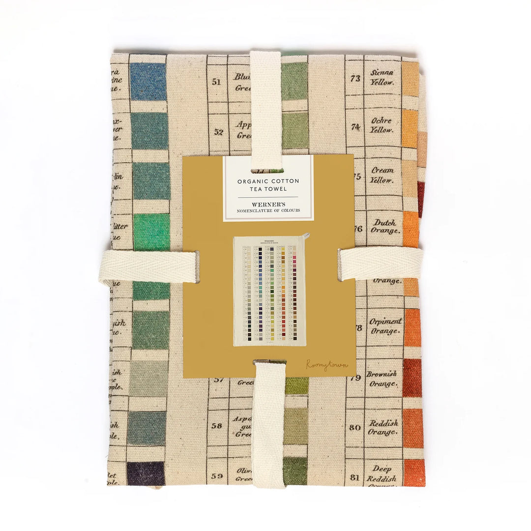 Werner's Nomenclature of Colors Organic Cotton Tea Towel