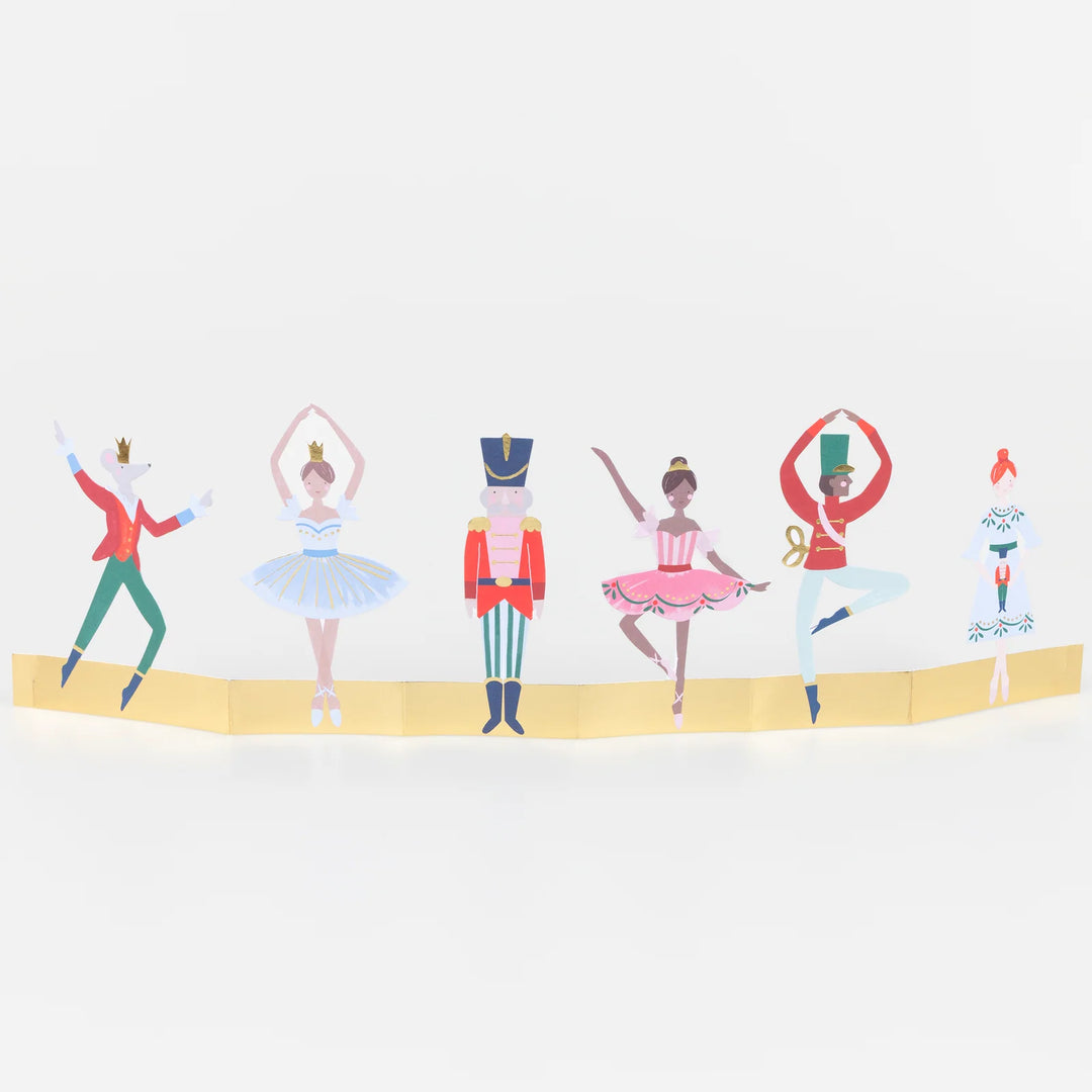 Nutcracker Honeycomb Folding Christmas Card