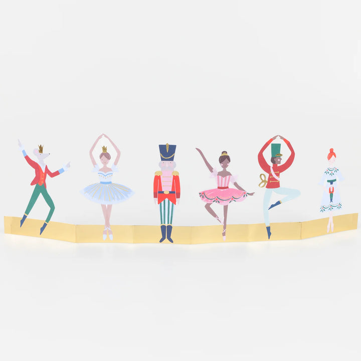 Nutcracker Honeycomb Folding Christmas Card