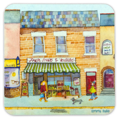 Market Street 3 Coaster-- Green Grocer