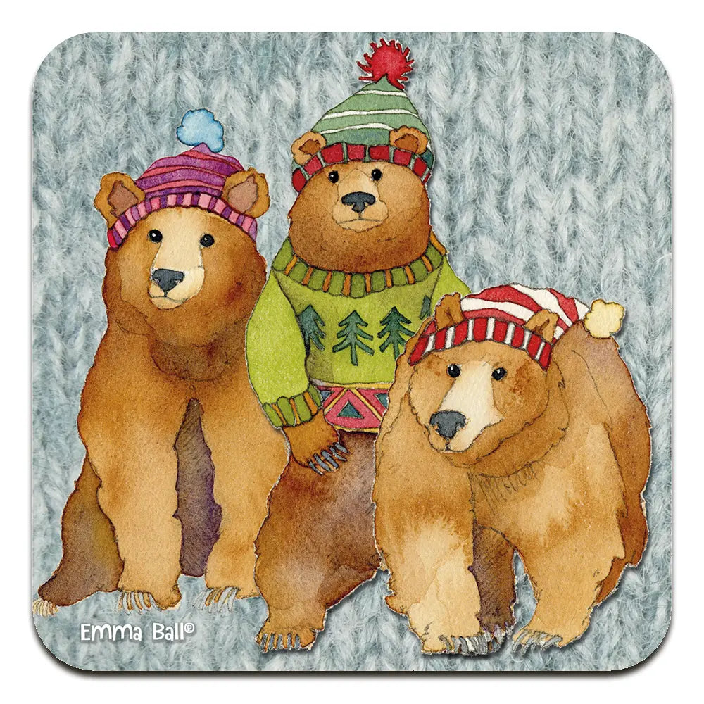 Three Woolly Bears Coaster