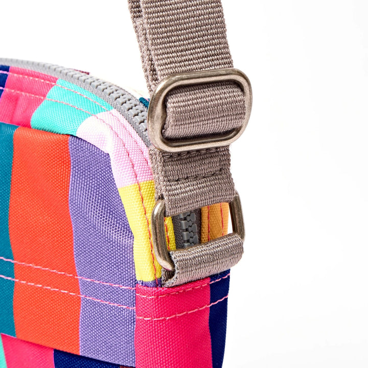 Bond Small Pocket Crossbody Bag in Multi Stripe Wide Canvas