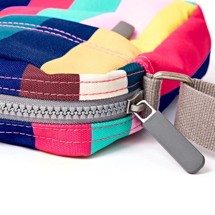 Bond Small Pocket Crossbody Bag in Multi Stripe Wide Canvas