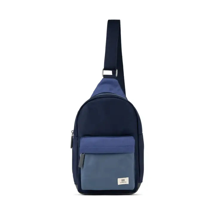 Willesdon Large Crossbody Bag in Indigo Tonal Nylon