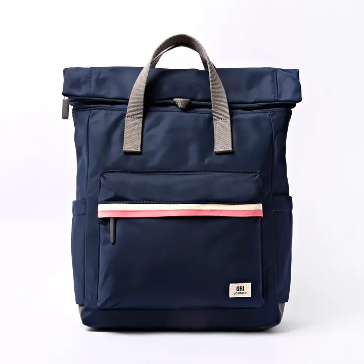 Canfield Medium Backpack in Midnight Blue Stripe Nylon