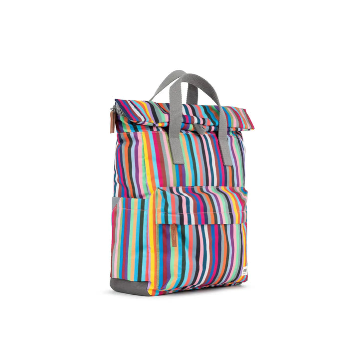 Canfield Medium Backpack in Multi Stripe Canvas