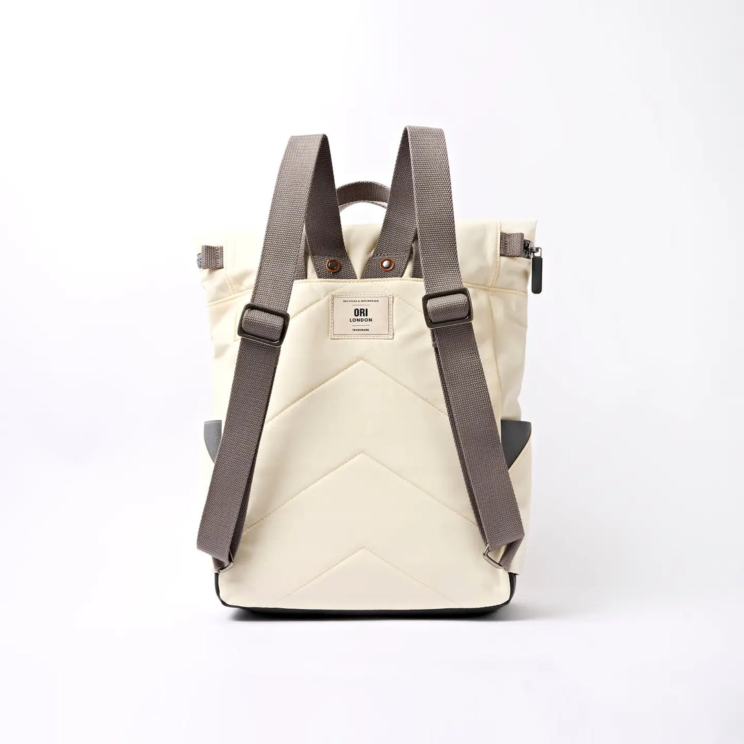 Canfield Medium Backpack in Wax Paper Stripe Nylon