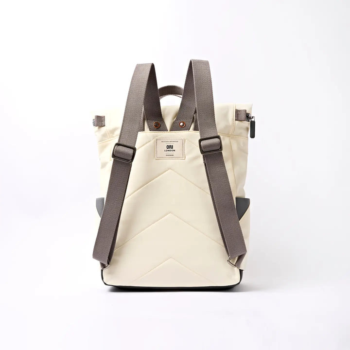 Canfield Medium Backpack in Wax Paper Stripe Nylon