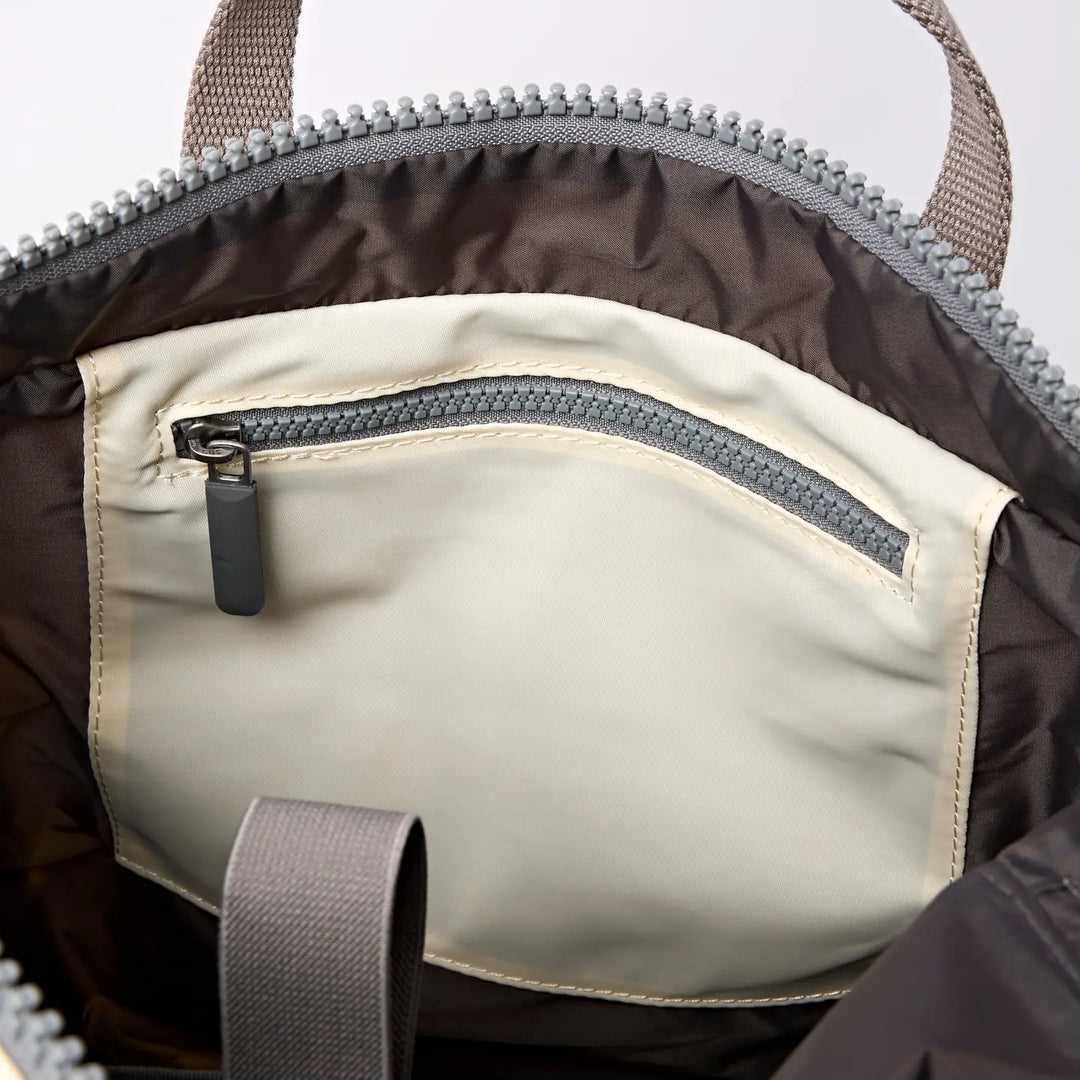 Canfield Medium Backpack in Wax Paper Stripe Nylon