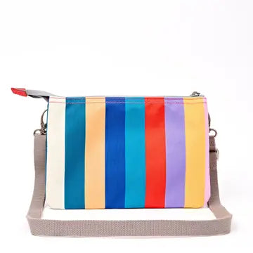 Carnaby XL Crossbody Bag in Multi Stripe Wide Canvas
