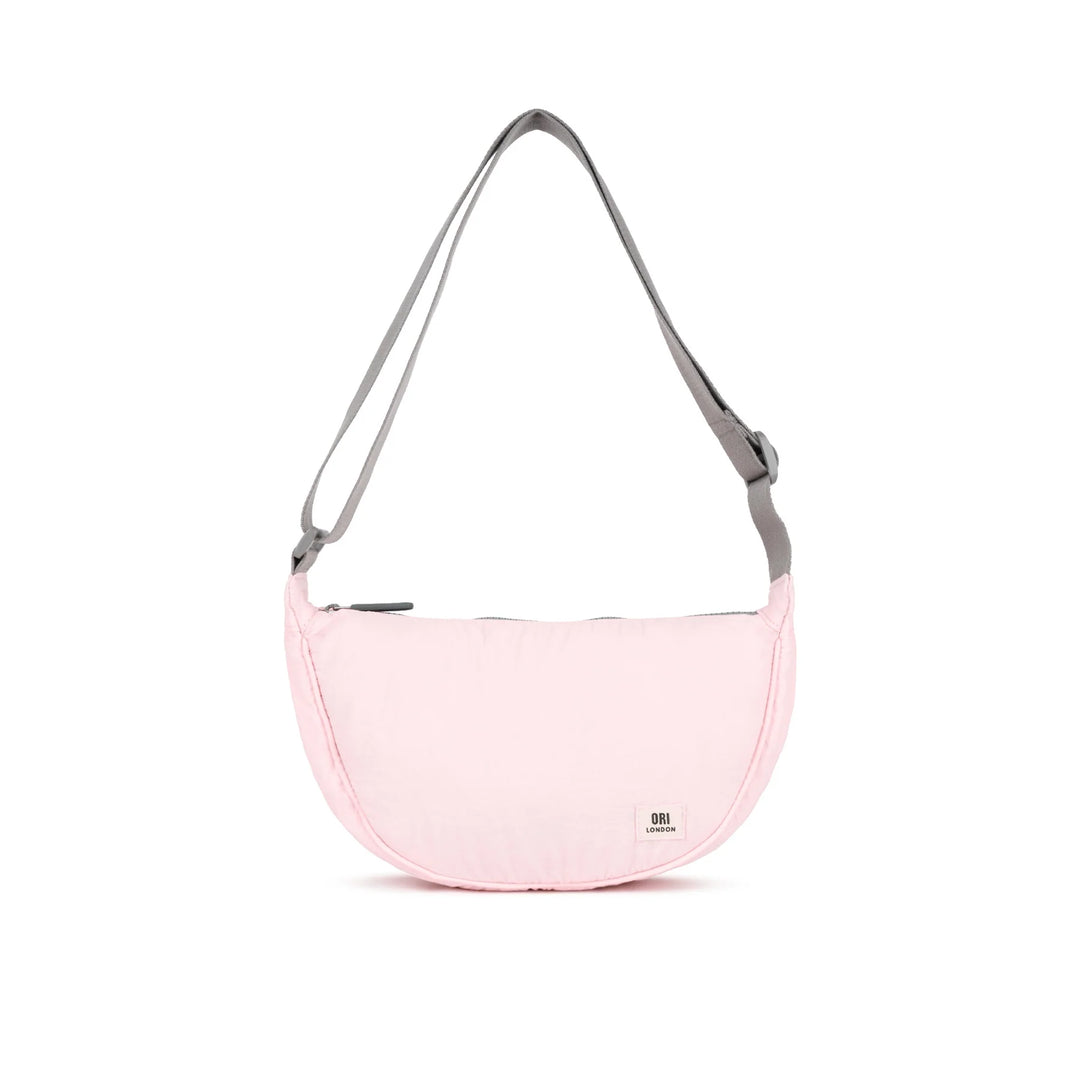 Farringdon Small Half Moon Bag in Seashell Taslon