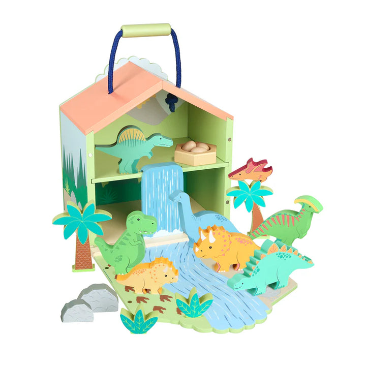 Wooden Dinosaur Play Set