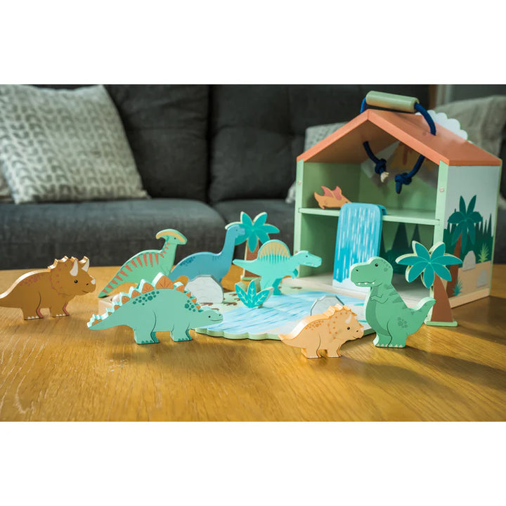 Wooden Dinosaur Play Set