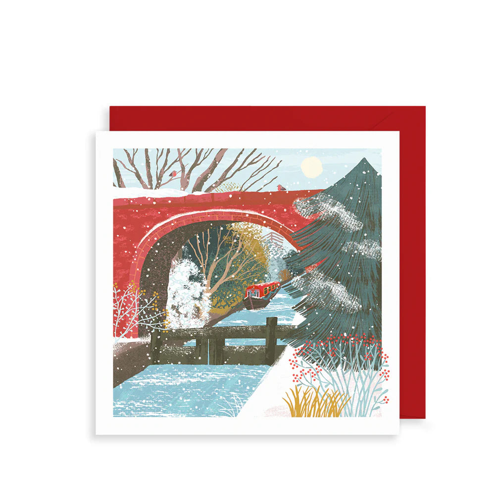 Winter Canal Greeting Card