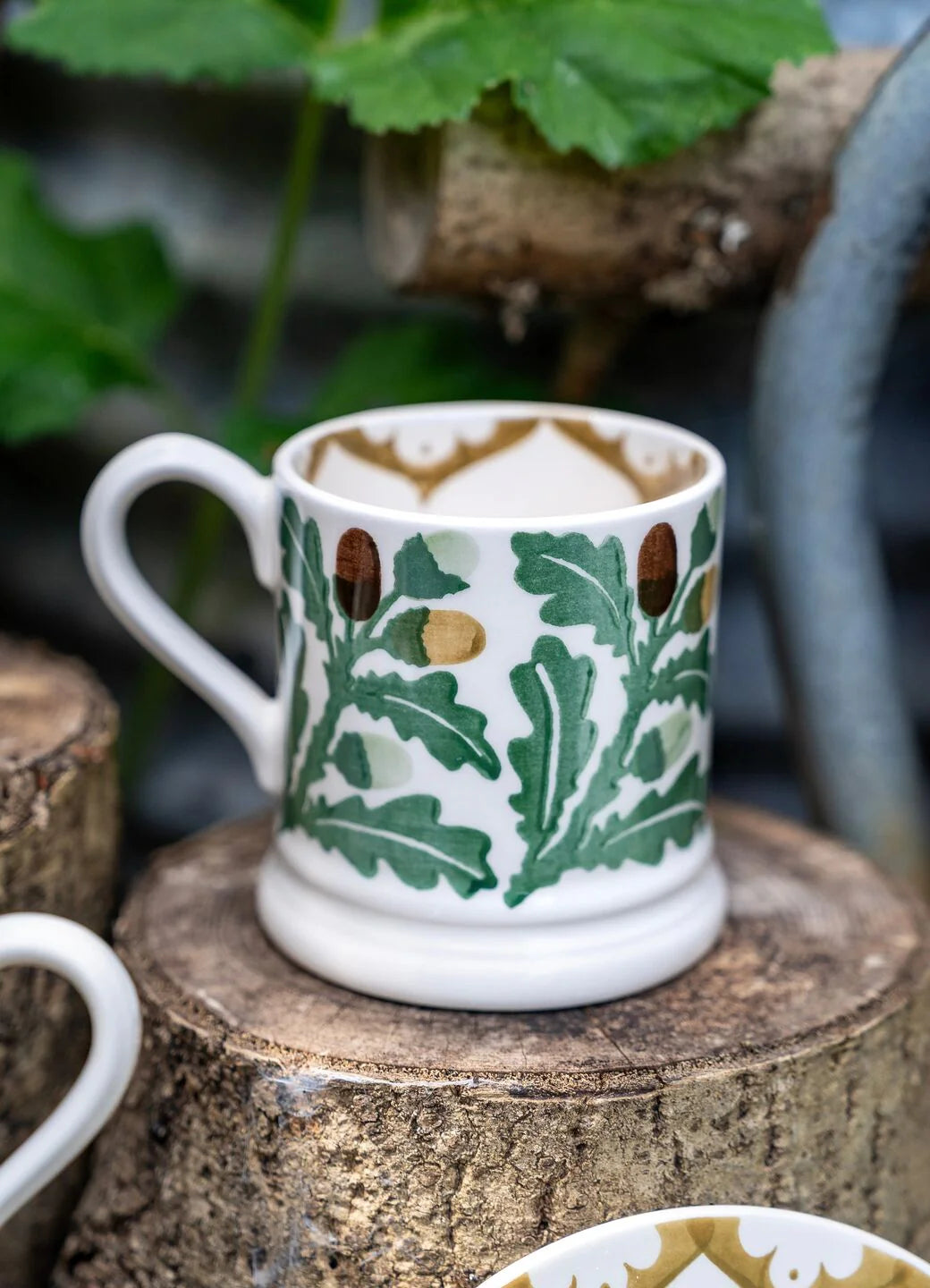 Oak Hand-Stamped 1/2 Pint Mug