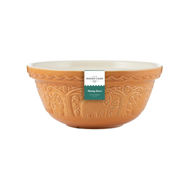 In The Forest Bear Ochre Mixing Bowl - Size 24 (9in)