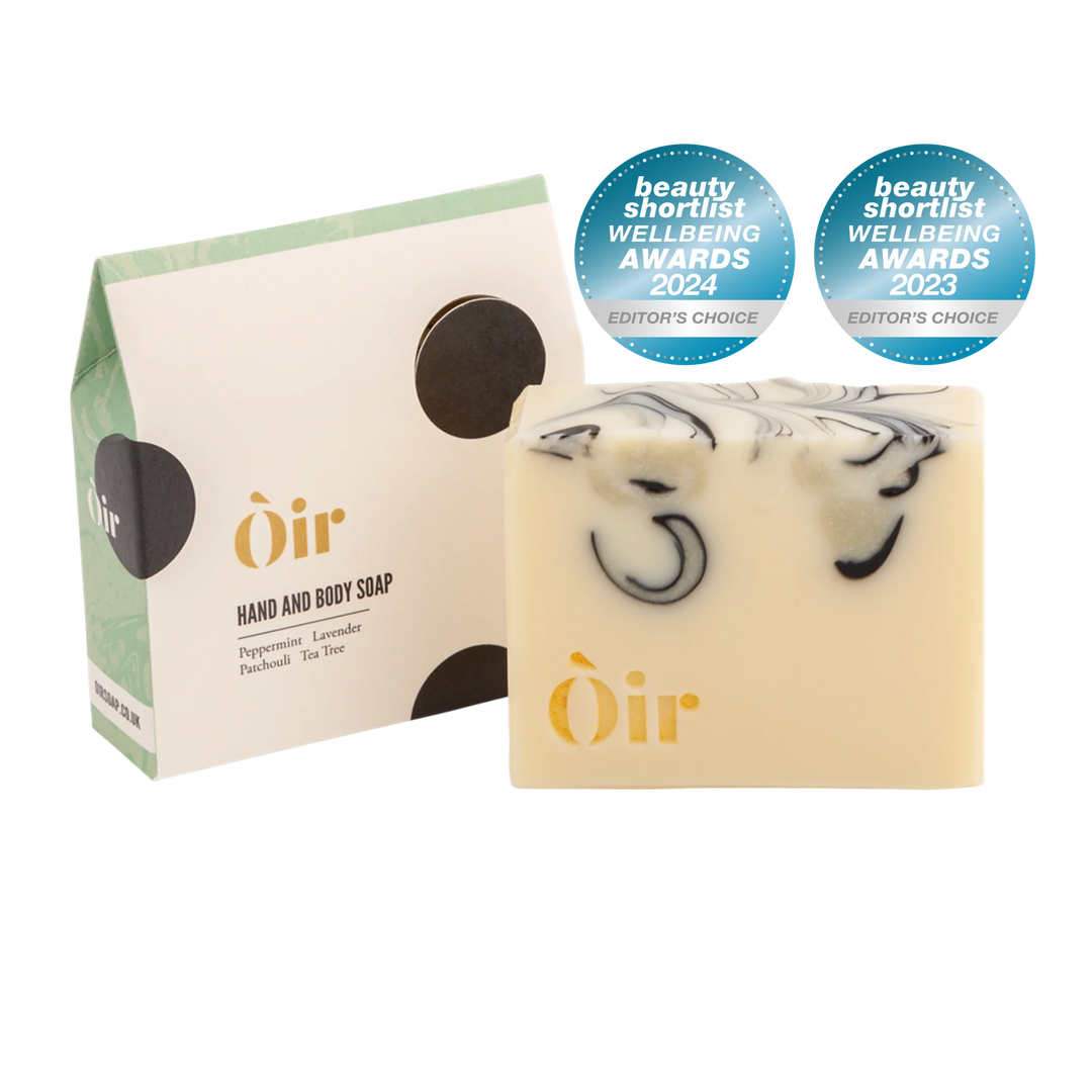 Òir Peppermint, Lavender, Patchouli, Tea Tree Luxury Hand & Body Soap