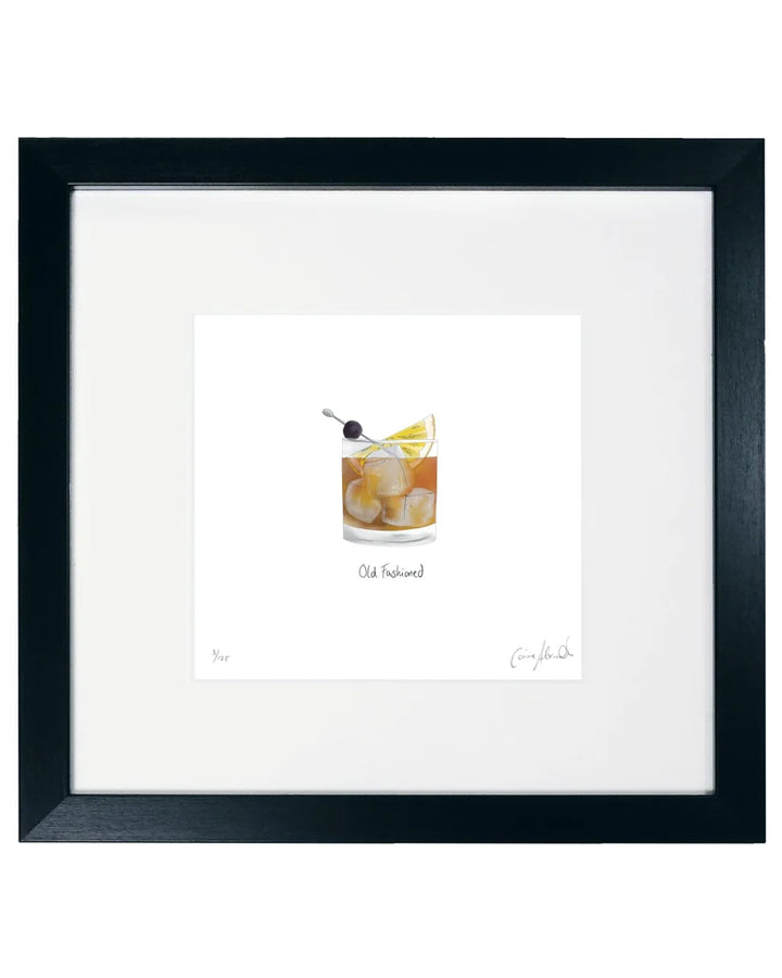 Old Fashioned Cocktail Framed Limited Edition Print by Corinne Alexander