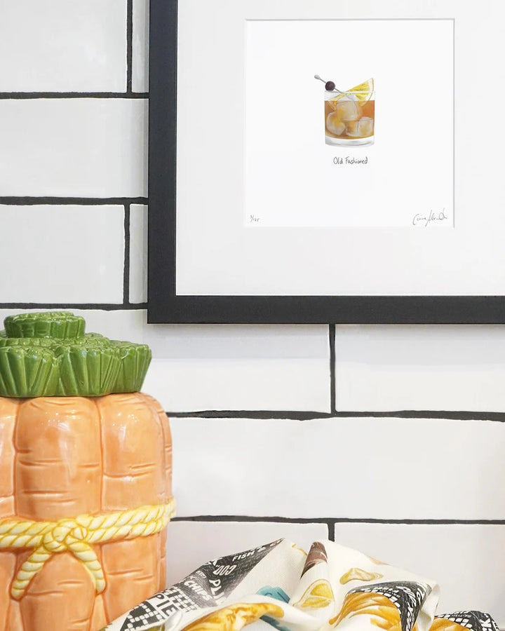Old Fashioned Cocktail Framed Limited Edition Print by Corinne Alexander