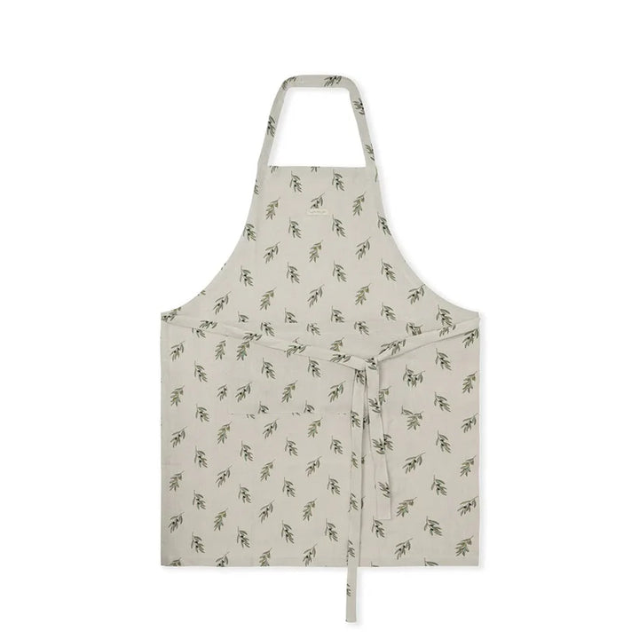 Olive Branch Linen Adult Apron