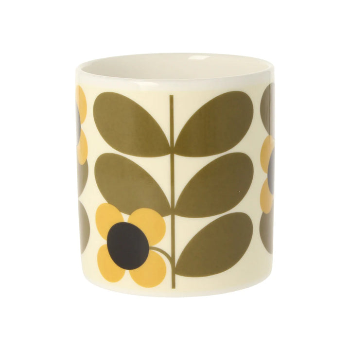 Orla Kiely Stem Bloom Yellow Bone China Mug - 12oz