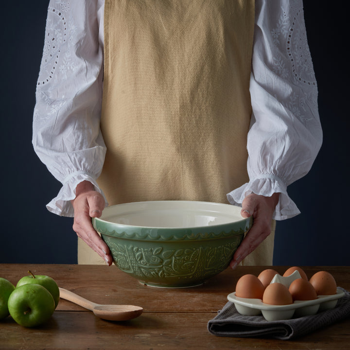 In The Forest Green Owl Mixing Bowl - Size 18 (10.2 in)
