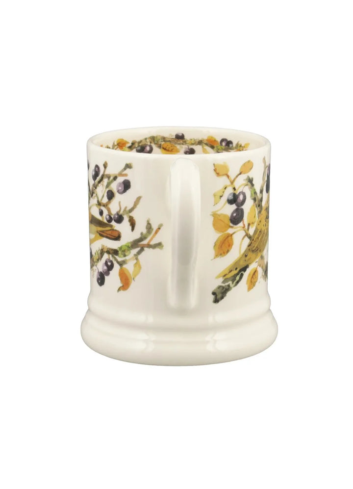 Owl in Sloe Berries 1/2 Pint Mug