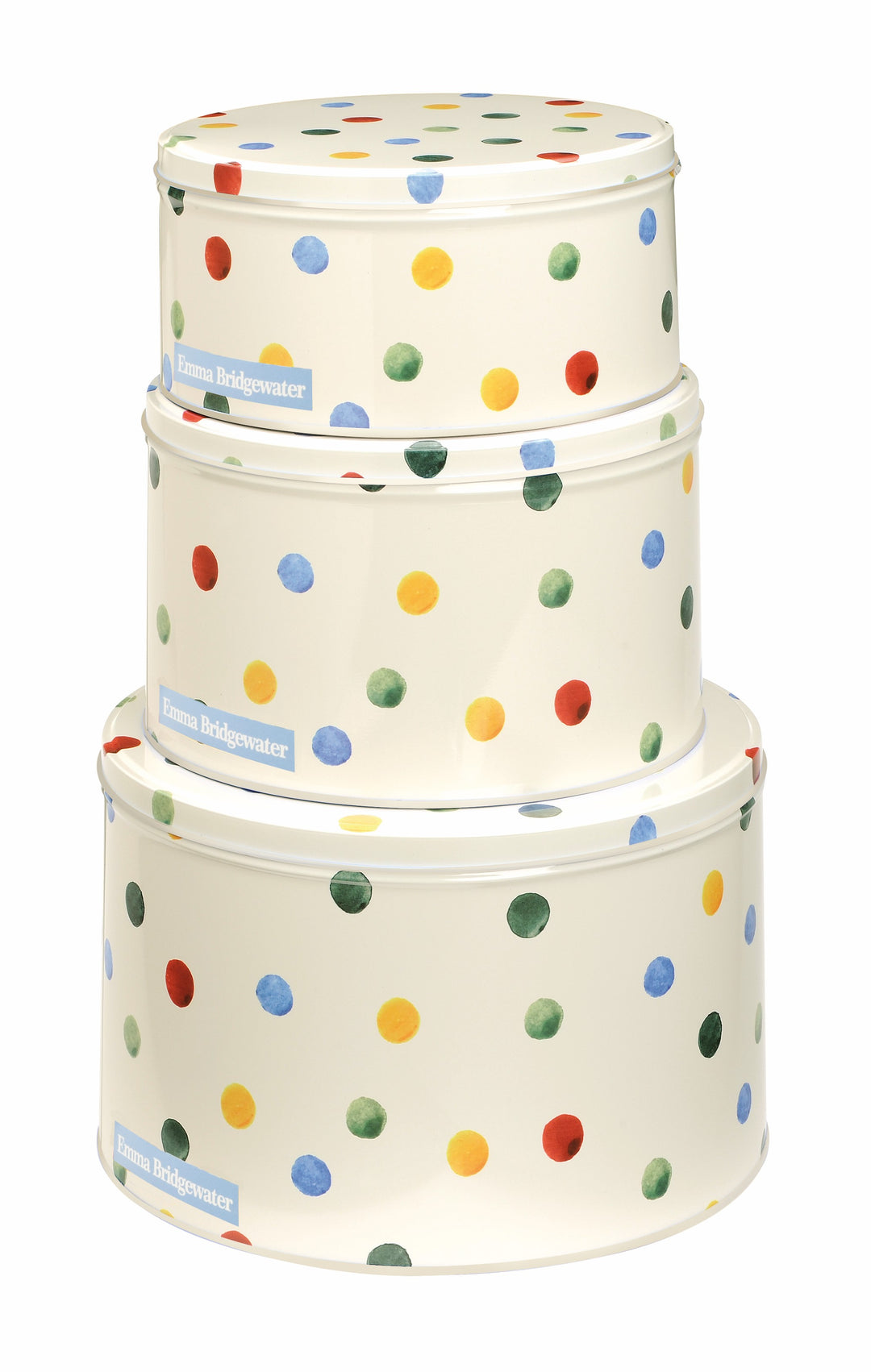 Polka Dot Original Set of 3 Round Cake Tins