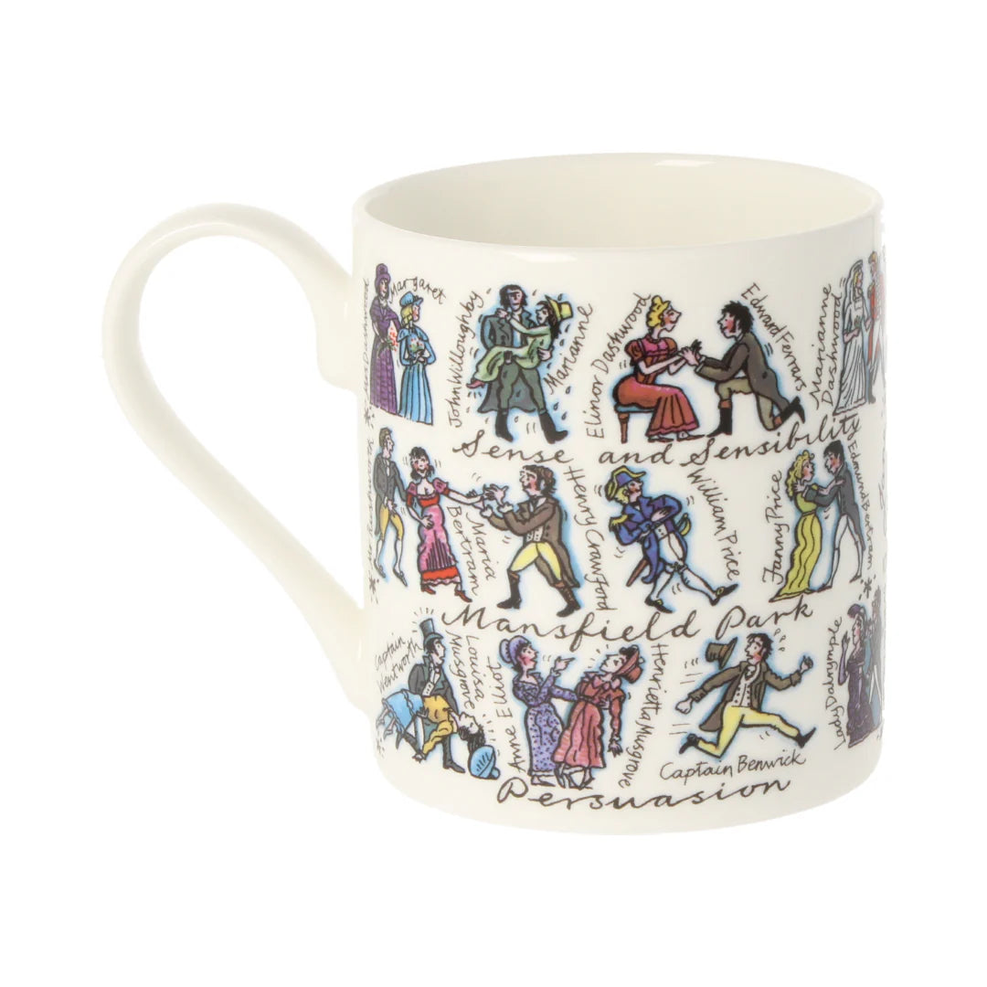 Picturemaps Jane Austen Bone China Mug