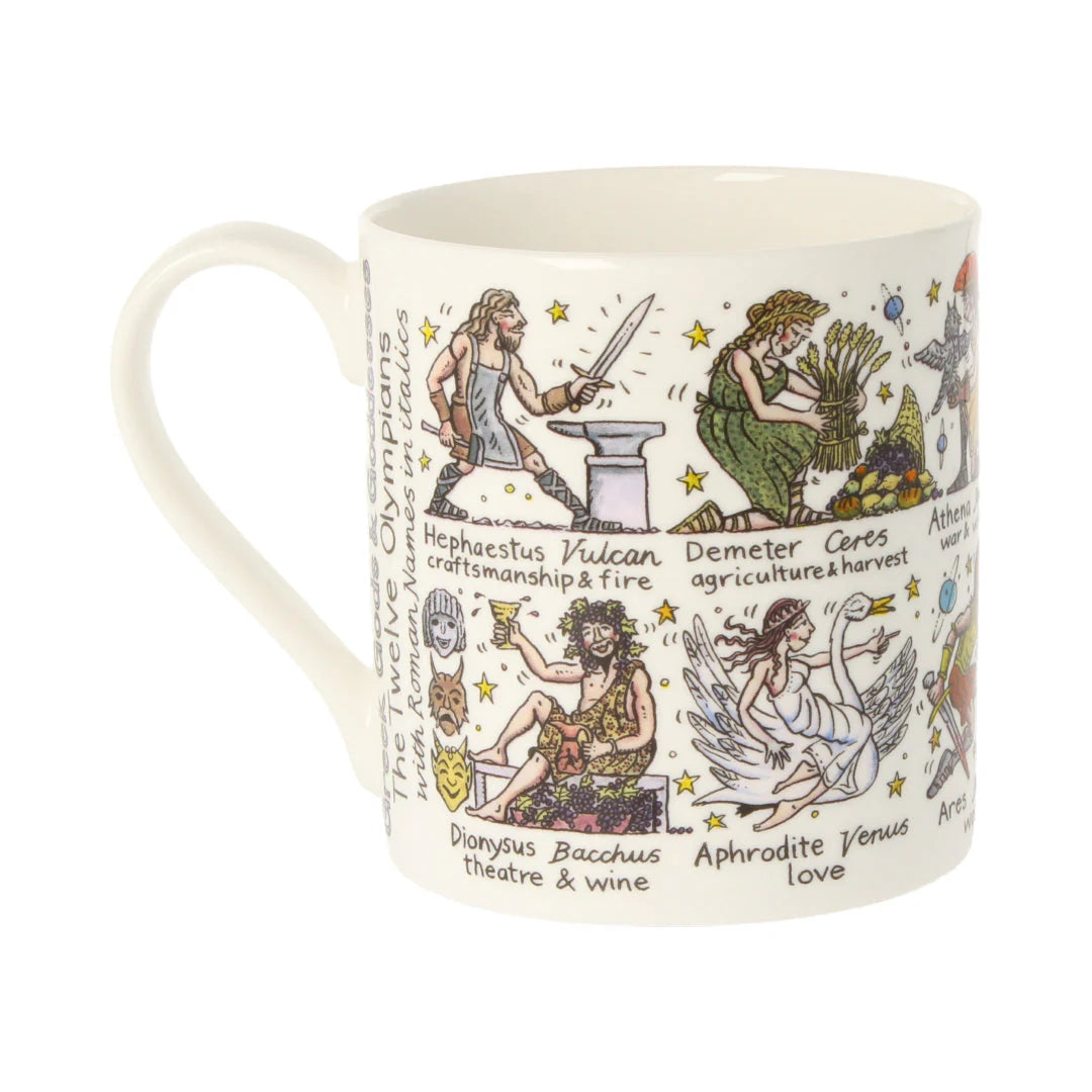 Greek Gods & Goddesses Bone China Mug - 12 oz