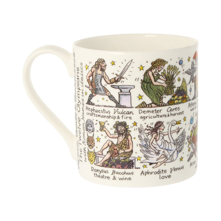 Greek Gods & Goddesses Bone China Mug - 12 oz