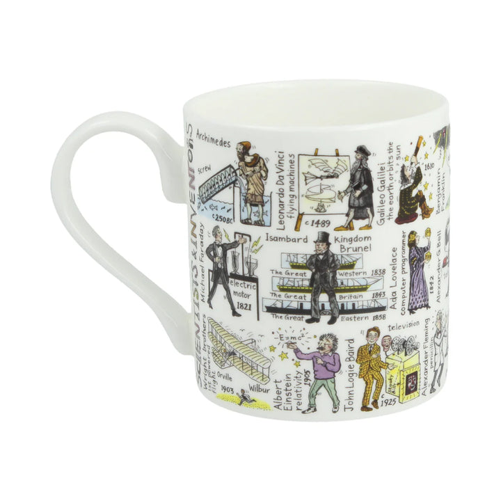 Scientists & Inventors Bone China Mug - 12 oz