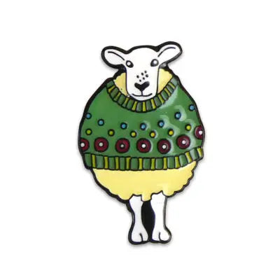 Sheep in Sweaters Enamel Pin in a Tin