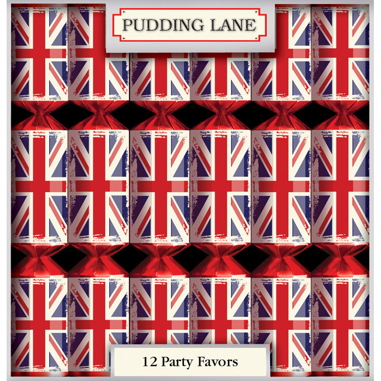 Pudding Lane Retro Union Jack Crackers Box of 12