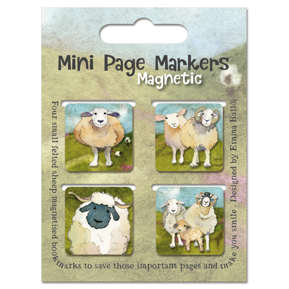 Felted Sheep Page Markers