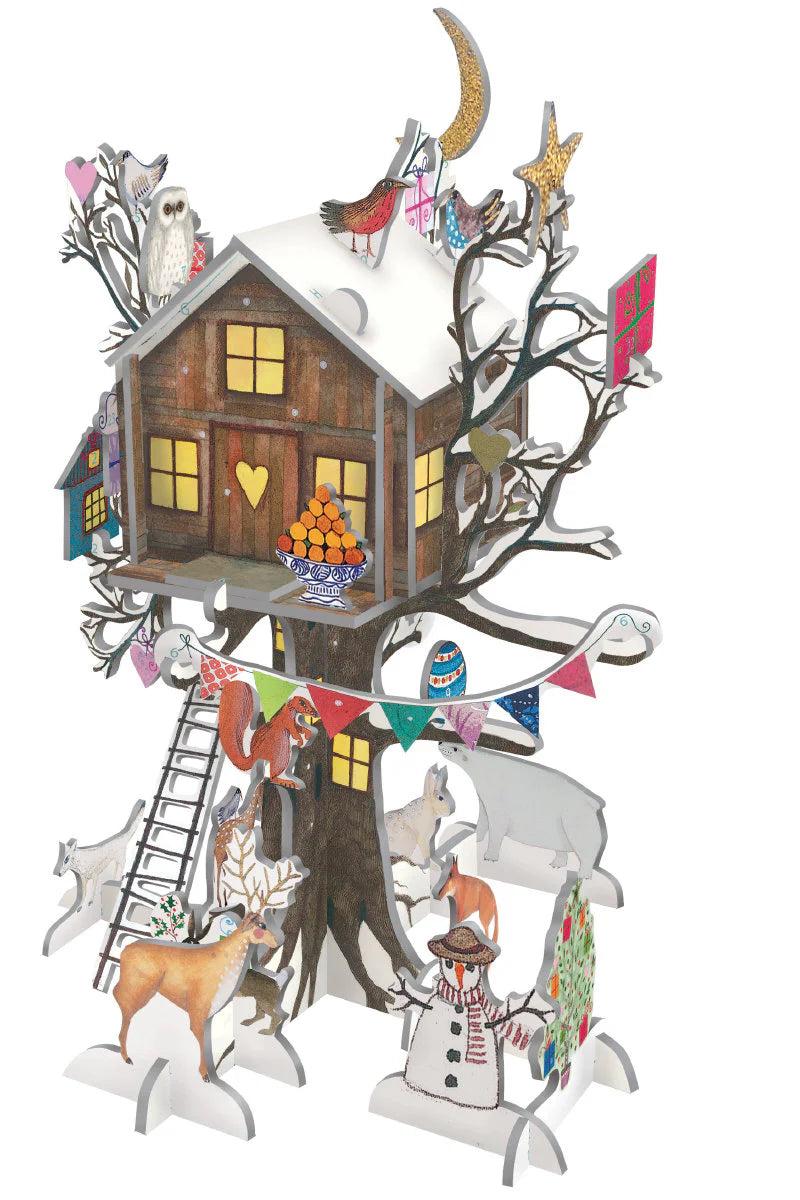 Christmas Treehouse Blue Pop and Slot Advent Calendar
