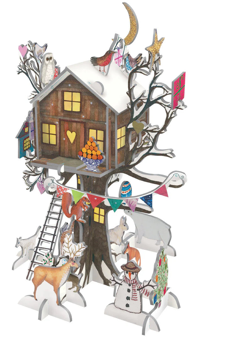 Christmas Treehouse Blue Pop and Slot Advent Calendar