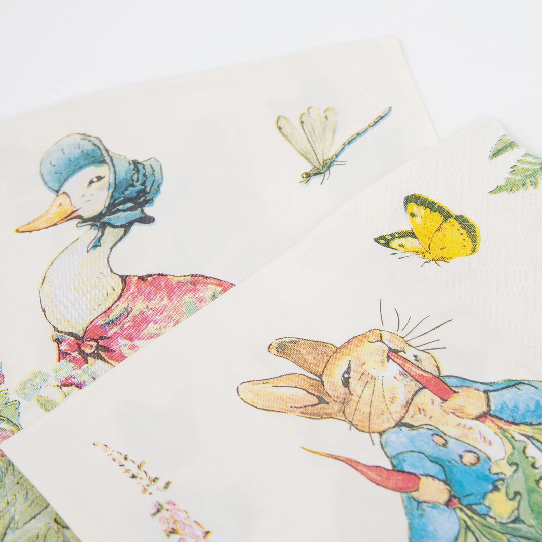 Peter Rabbit In the Garden Large Napkins