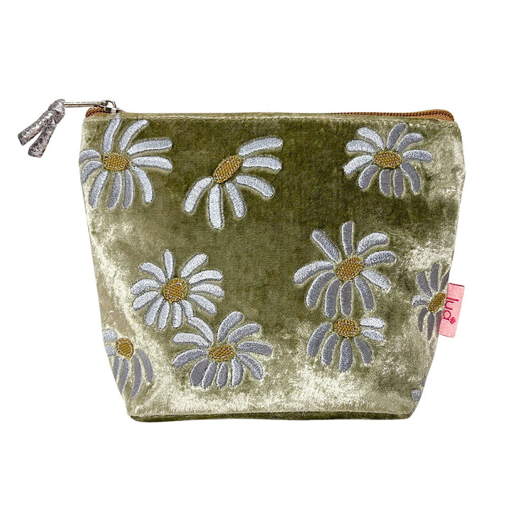 Daisies Velvet Mini Purse