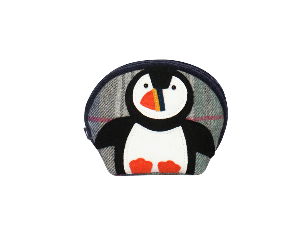 Tweed Puffin Purse