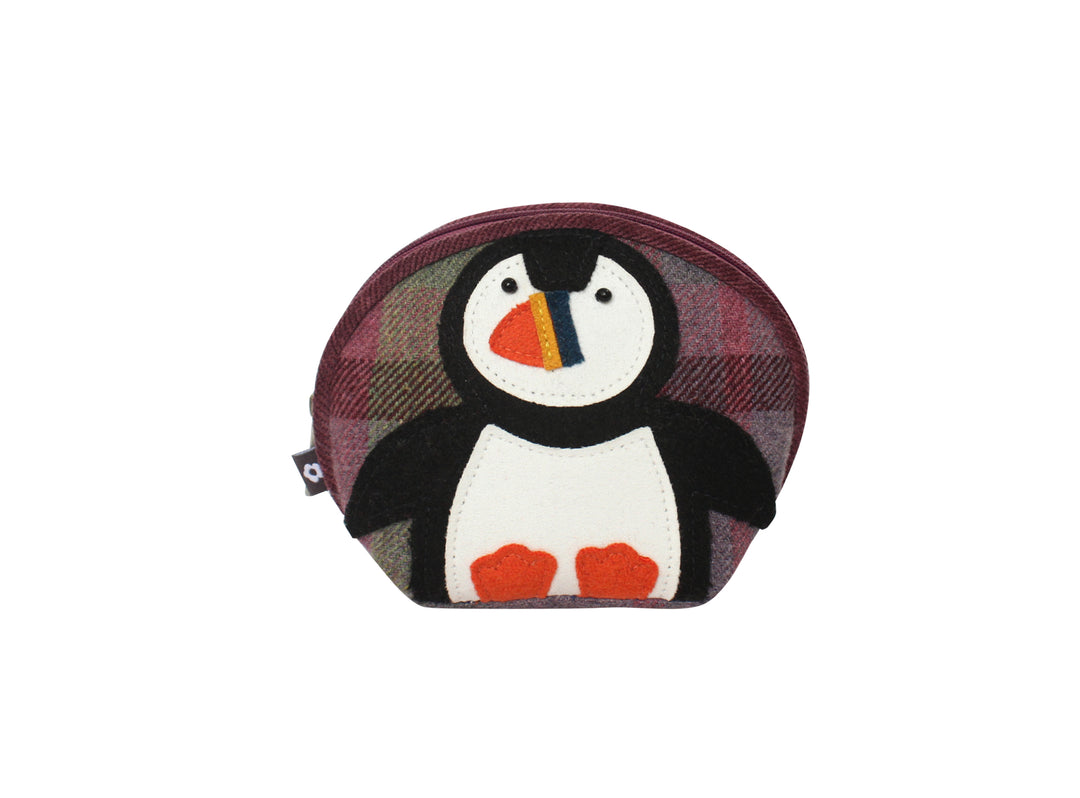 Tweed Puffin Purse