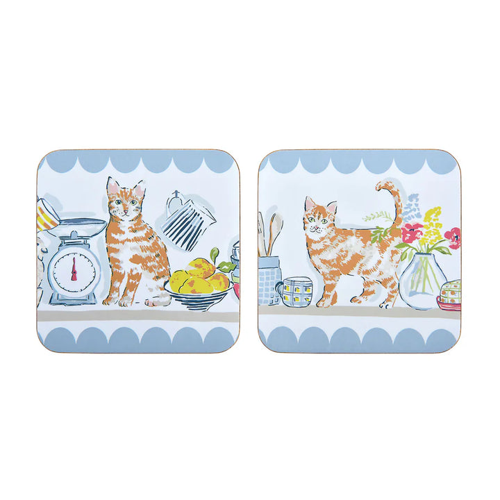 Pantry Cats Coasters - Set of 4