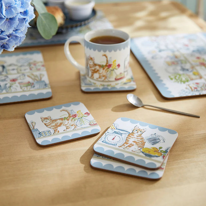 Pantry Cats Coasters - Set of 4