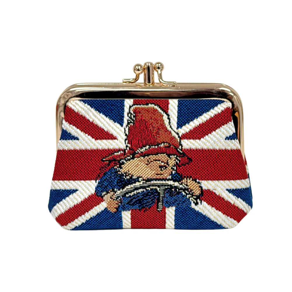 Union Jack Paddington Bear Frame Coin Purse