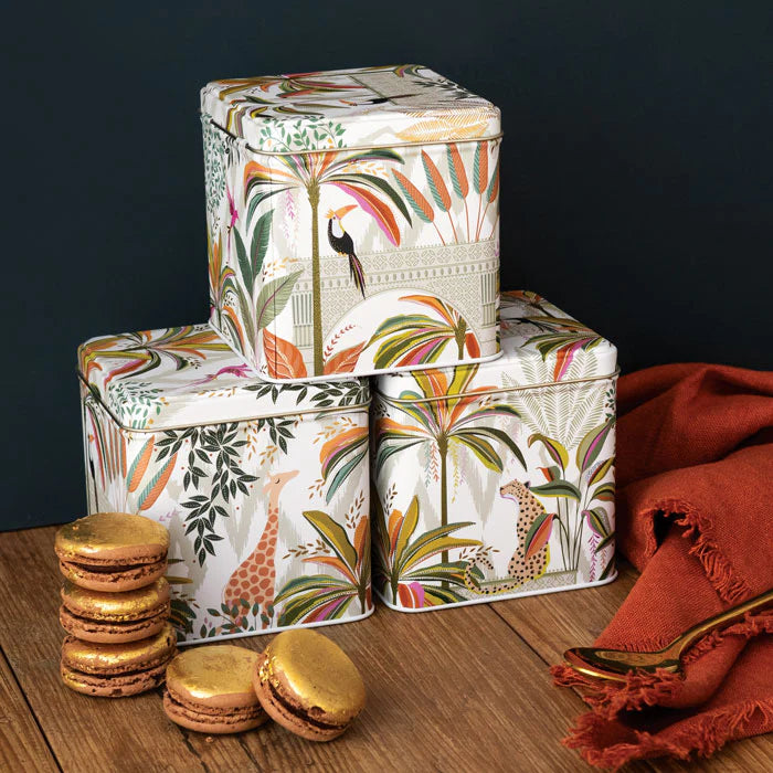 Sara Miller Palm Garden Set of 3 Round Caddies