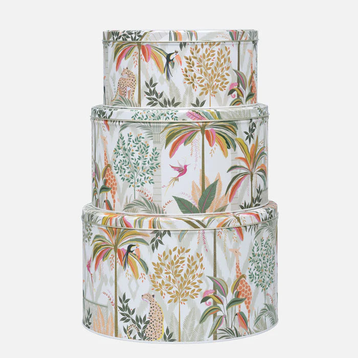 Palm Garden Set of 3 Round Cake Tins
