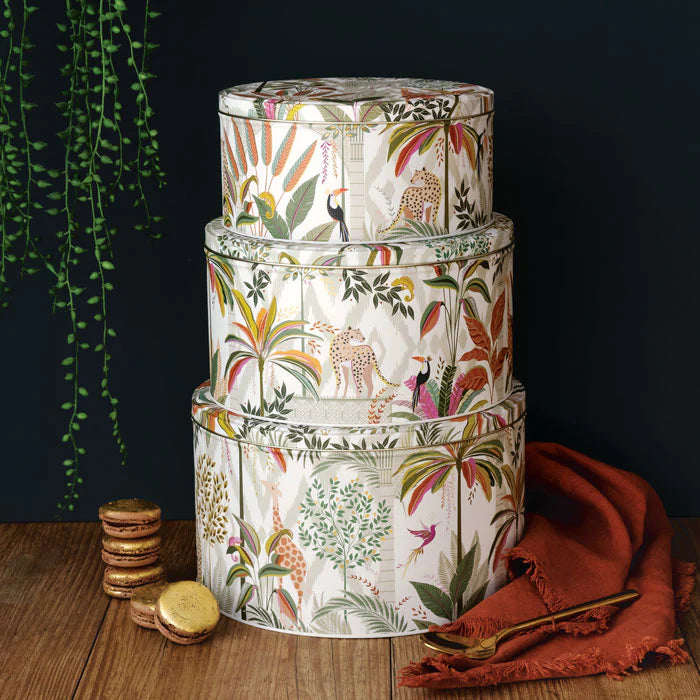 Palm Garden Set of 3 Round Cake Tins