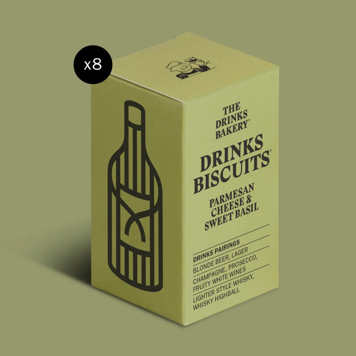 Parmesan and Sweet Basil Drinks Biscuits 36g