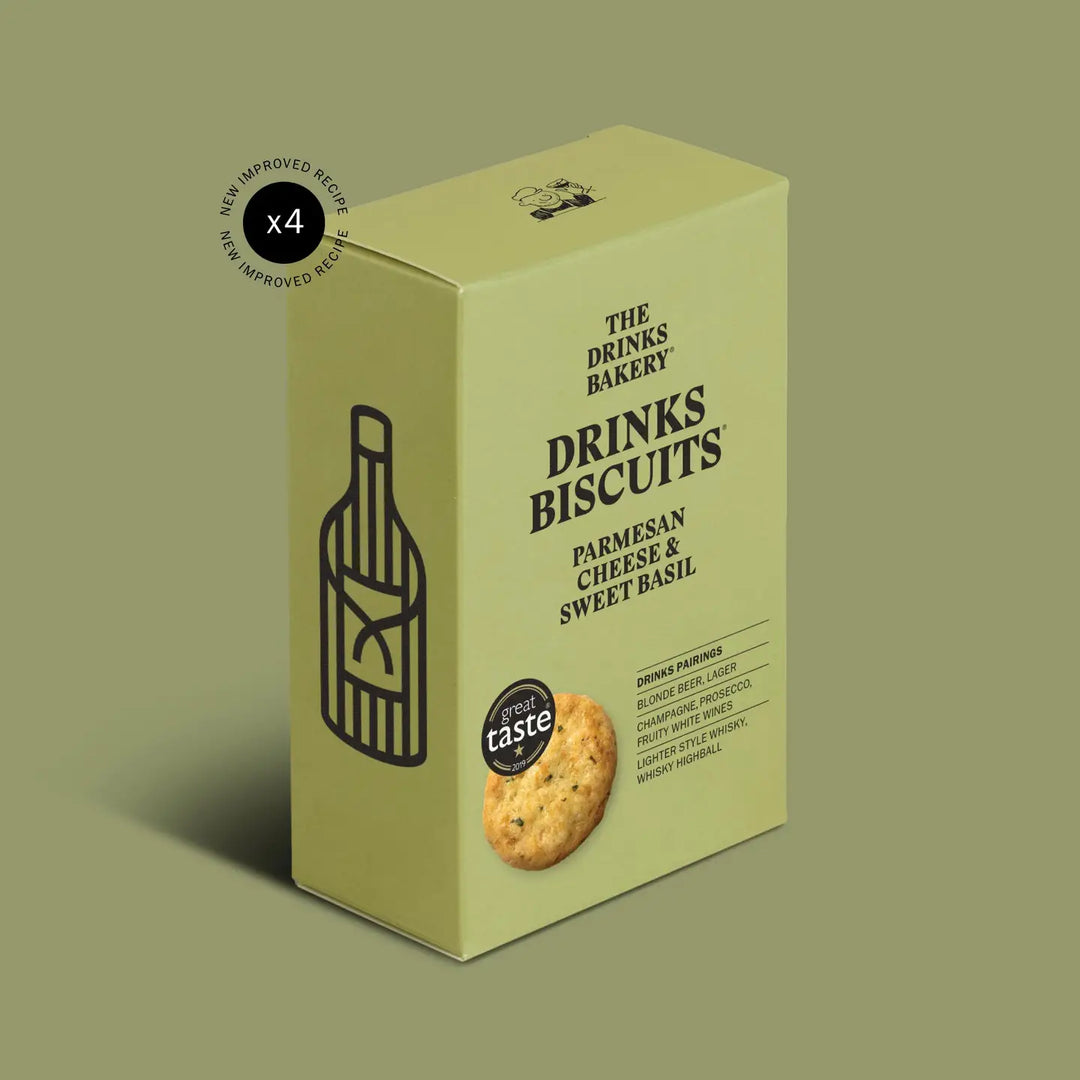Parmesan Cheese and Sweet Basil Drinks Biscuits 110g